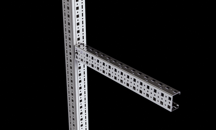 Scissile Rail System Pre-galvanized (50x25 mm cross-section)